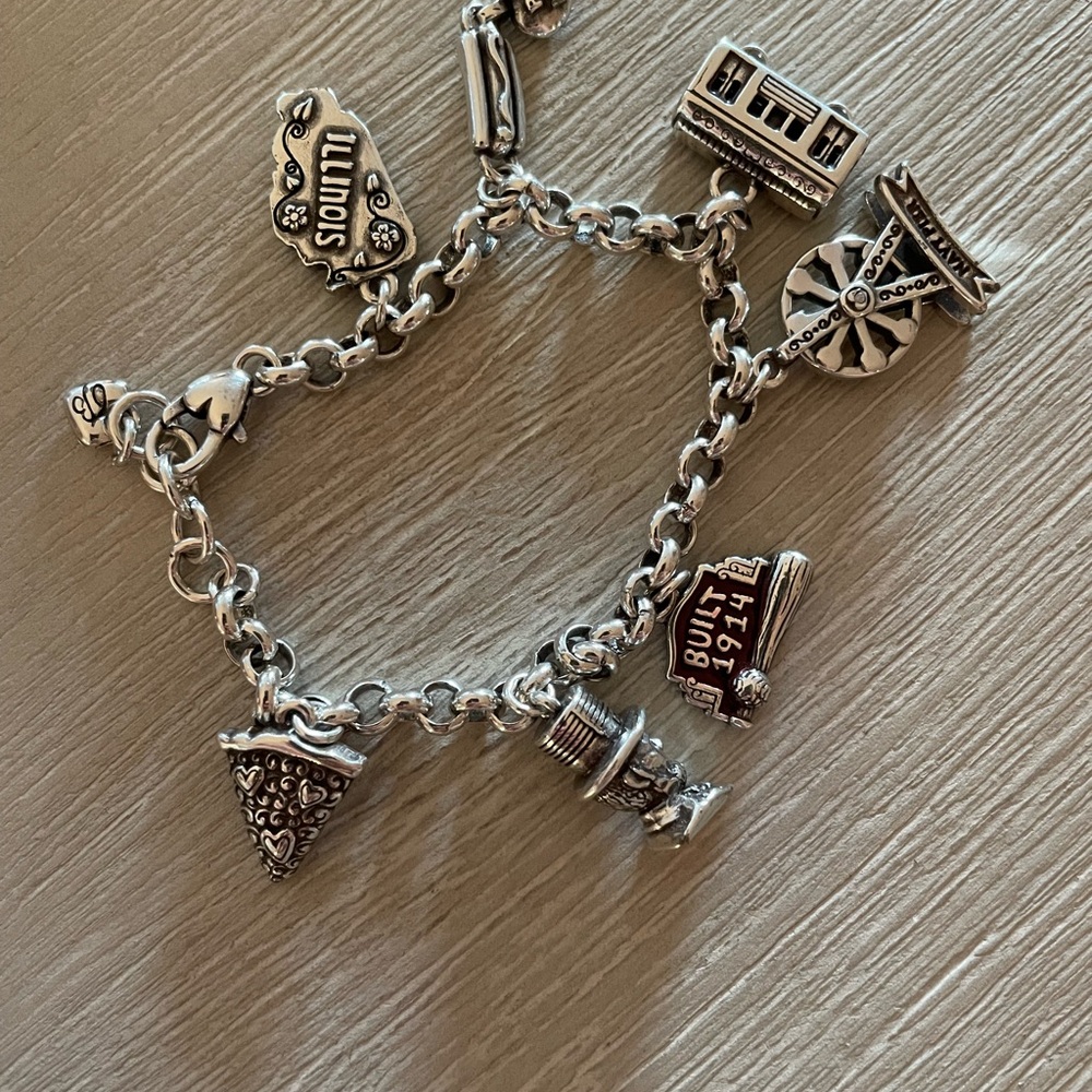 Brighton Illinois Charm Bracelet